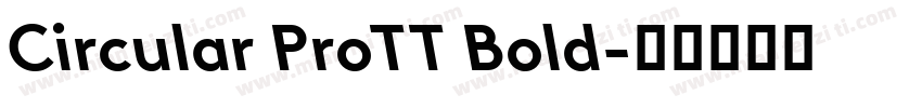 Circular ProTT Bold字体转换